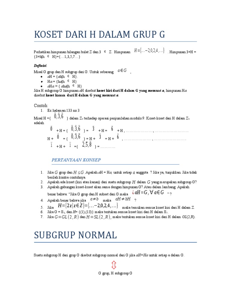 16.2012.subgrup Normal | PDF