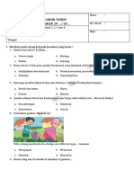 SOAL PAT KELAS 1 TEMA 7 K13 Revisi