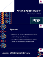 CHAPTER 5 Attending Interview