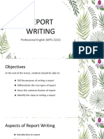 CHAPTER 11 Report Writing