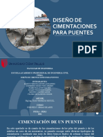 Diseño de zapatas para cimentación de puentes