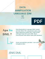 DML UNTUK MANIPULASI DATA