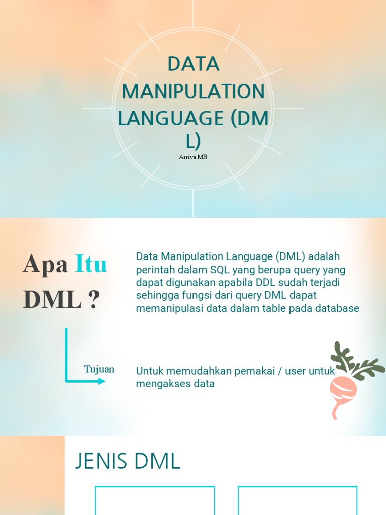 Data Manipulation Language (DM L) : Arriva MB | PDF | Komputer