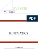 KINEMATICS EQUATIONS AND GRAPHS