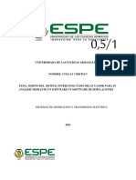 Simulación del sistema interconectado eléctrico ecuatoriano mediante software