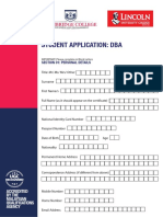 Application - DBA Lincoln