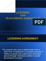 Licensing AND Franchising Agreements