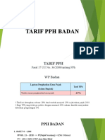 Tarif PPH Badan