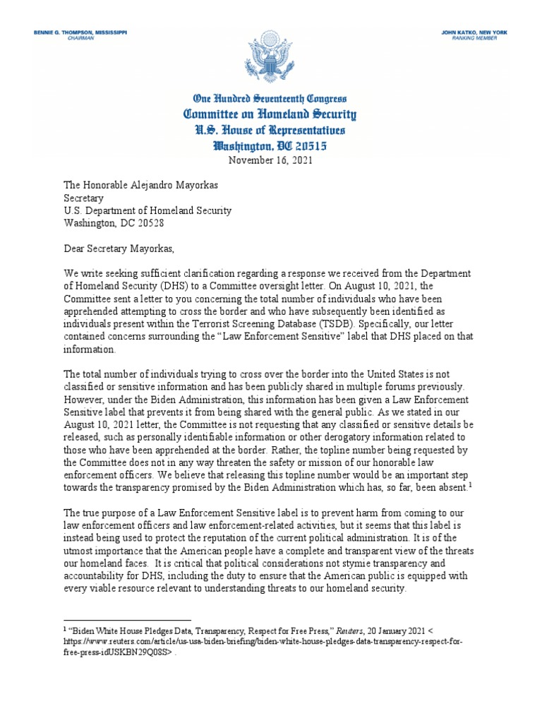 DHS Transparency Request on Border Apprehensions | PDF | United States ...