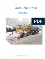 Heat and Cold Stress Safety: Oshacademy Course 602 Study Guide
