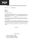 Carta de Renuncia o Retiro Voluntario
