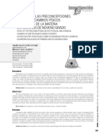 ideas previas sobre cambios fisicos y quimicos