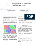 Implementando o Algoritmo KNN Aplicado Nas Bases de Dados IRIS e WINE