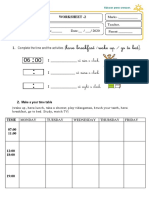 Grade 3 Worksheet - 2