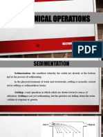 Sedimentation and Filtration