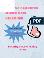 Poster Sosialisasi Menjaga Kesehatan Selama Masa Kehamilan