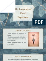 The Language of Visual Experience