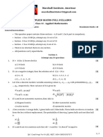 Class 12th Applied Maths 16-11-2021