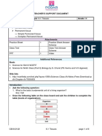 Teacher'S Support Document Subject: Biology Topic: 6.1 Tissues Grade: IX Sub-Topics