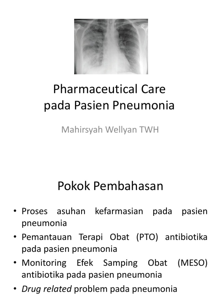 (PAK MAHIRSYAH) Pharmaceutical Care Pada Pasien Pneumonia PDF