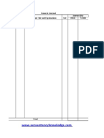 Date Account Title and Explanations Ref Amount (RS) Debit Credit