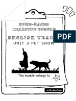 (Unit 3 Pet Show) PDPR Module