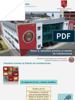 Tema 2. Estudios Previos Al Diseño de Instalaciones