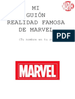 Guion Realidad Famosa de Marvel
