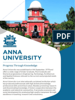 Anna University: Progress Through Knowledge