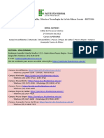 Processo Seletivo IFSULDEMINAS 2022 cursos superiores