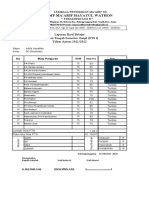 Format Excel Rapor Pts SMP Kelas 9