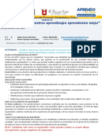 Reflexionando Sobre Nuestros Aprendizajes Aprendemos Mejor