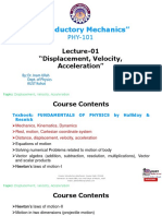 L03-Displacement, Velocity, Acceleration