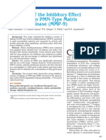 Evaluation of The Inhibitory Effect of Triphala On PMN-Type Matrix Metalloproteinase (MMP-9)