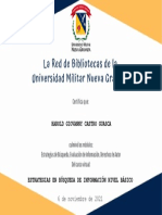 ESTRATEGIAS EN BÚSQUEDA DE INFORMACIÓN NIVEL BÁSICO - Certificado de Participación 2858