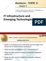 IT For Business - TOPIC 3:: IT Infrastructure and Emerging Technologies