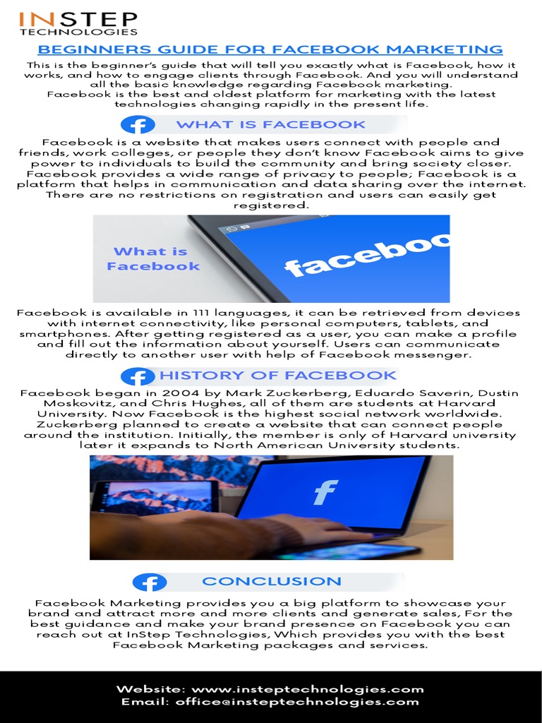 Beginners Guide For Facebook Marketing | PDF | Computers