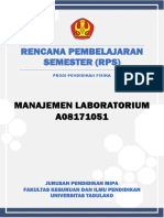 RPS Manajemen Laboratorium
