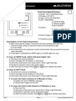 Operating Manual: Technical Specification