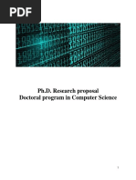 Ph.D. Research Proposal Doctoral Program in Computer Science