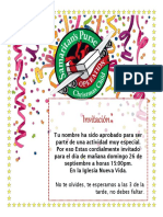 INVITACIÓN ONN NIÑOS actividad evangelistica