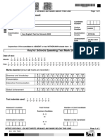 Key For Schools Speaking Test Mark Sheet: Ostrovok Ua030