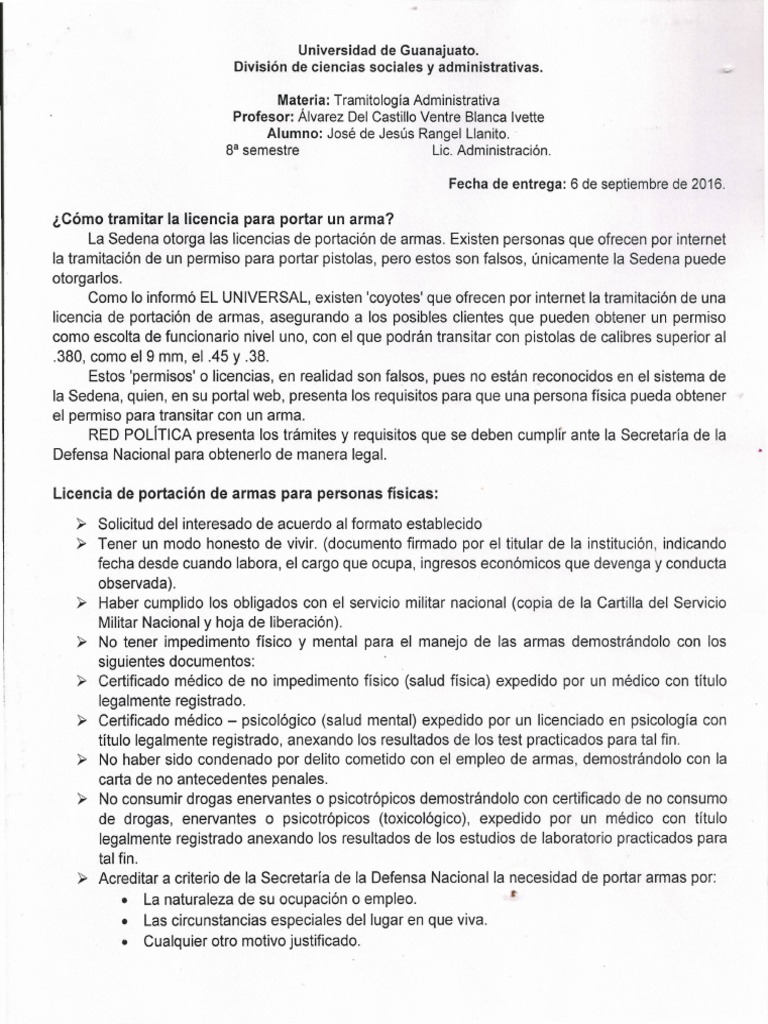 Portación De Armas Pdf Derecho A Mantener Y Portar Armas Internet