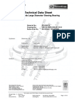 Technical Data Sheet: Rothe Erde Large Diameter Slewing Bearing