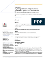 Psychological Factors and Premenstrual Syndrome: A Spanish Case-Control Study