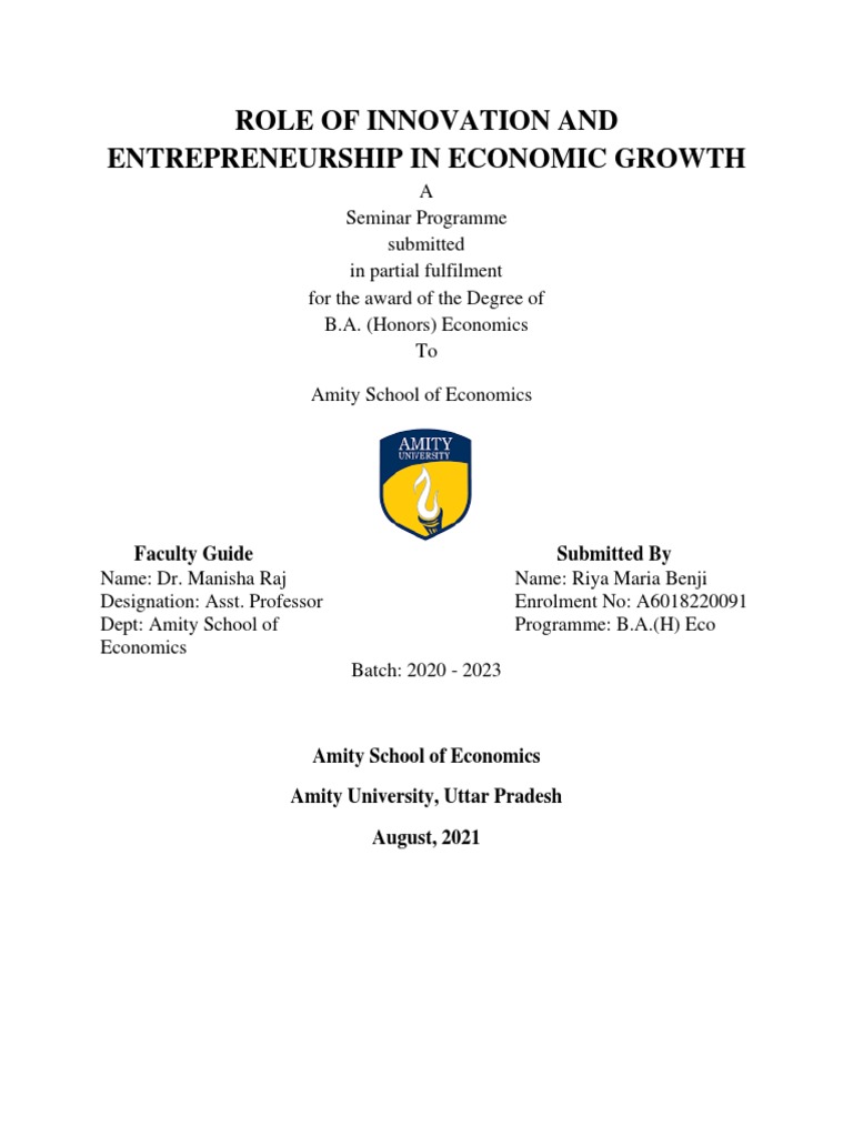 Innovation and Entrepreneurship in Growth | PDF | Innovation ...