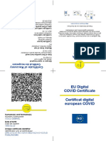 EU Digital COVID Certificate Certificat Digital European COVID