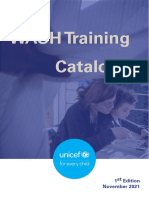 2021 UNICEF WASH Training Catalog