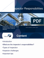 Inspector Responsibilities