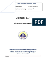 Virtual Lab: 4th Semester (MECHANICAL)